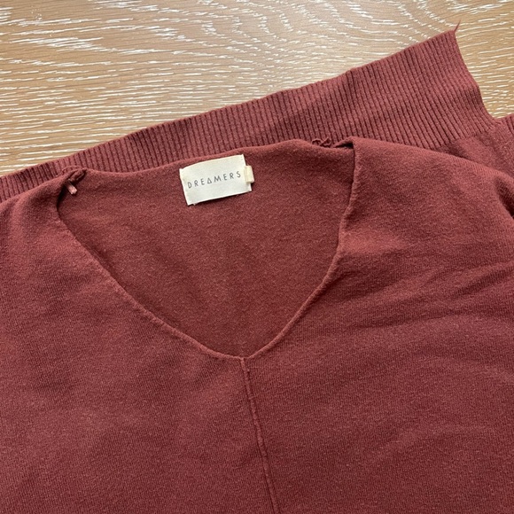 Dreamers oversized v-neck women’s sweater - Picture 3 of 3